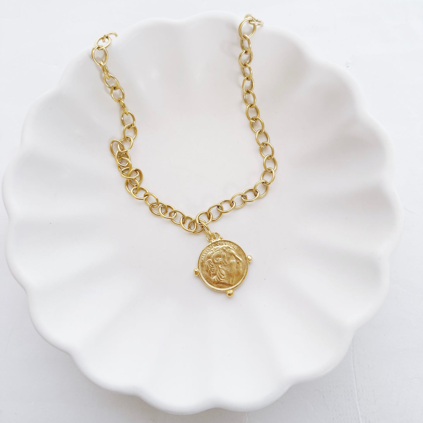 The Great Alexander Signature Coin Necklace