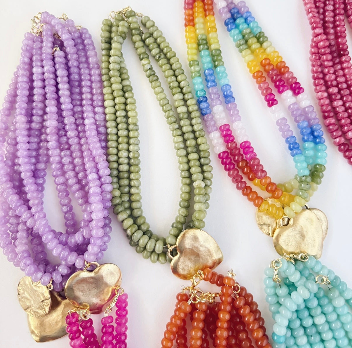 WS Rainbow Heart Necklace