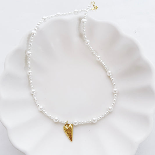Pearl Heart Necklace