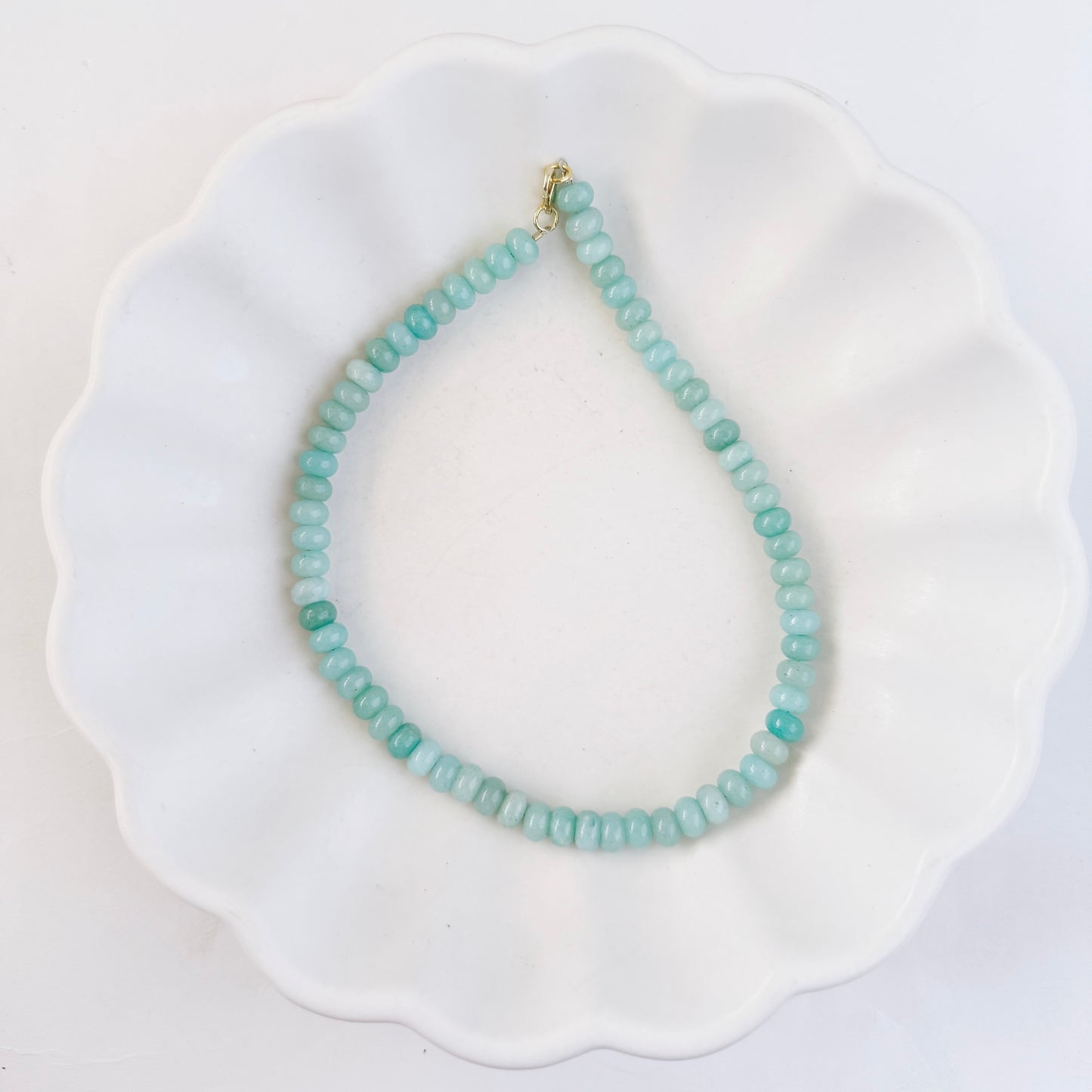 WS Mint Beaded Necklace