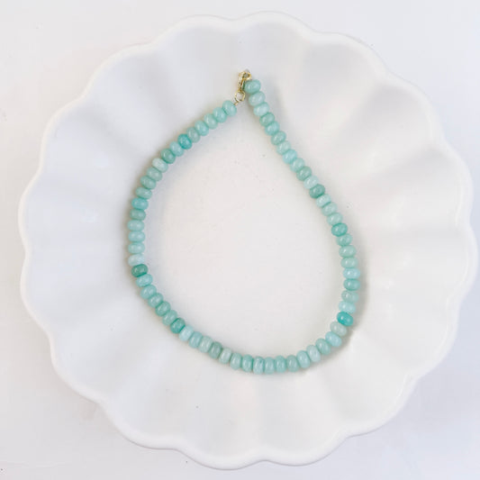 WS Mint Beaded Necklace