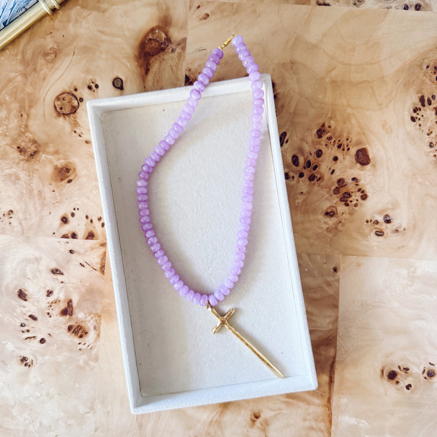 WS Lilac Beaded Necklace