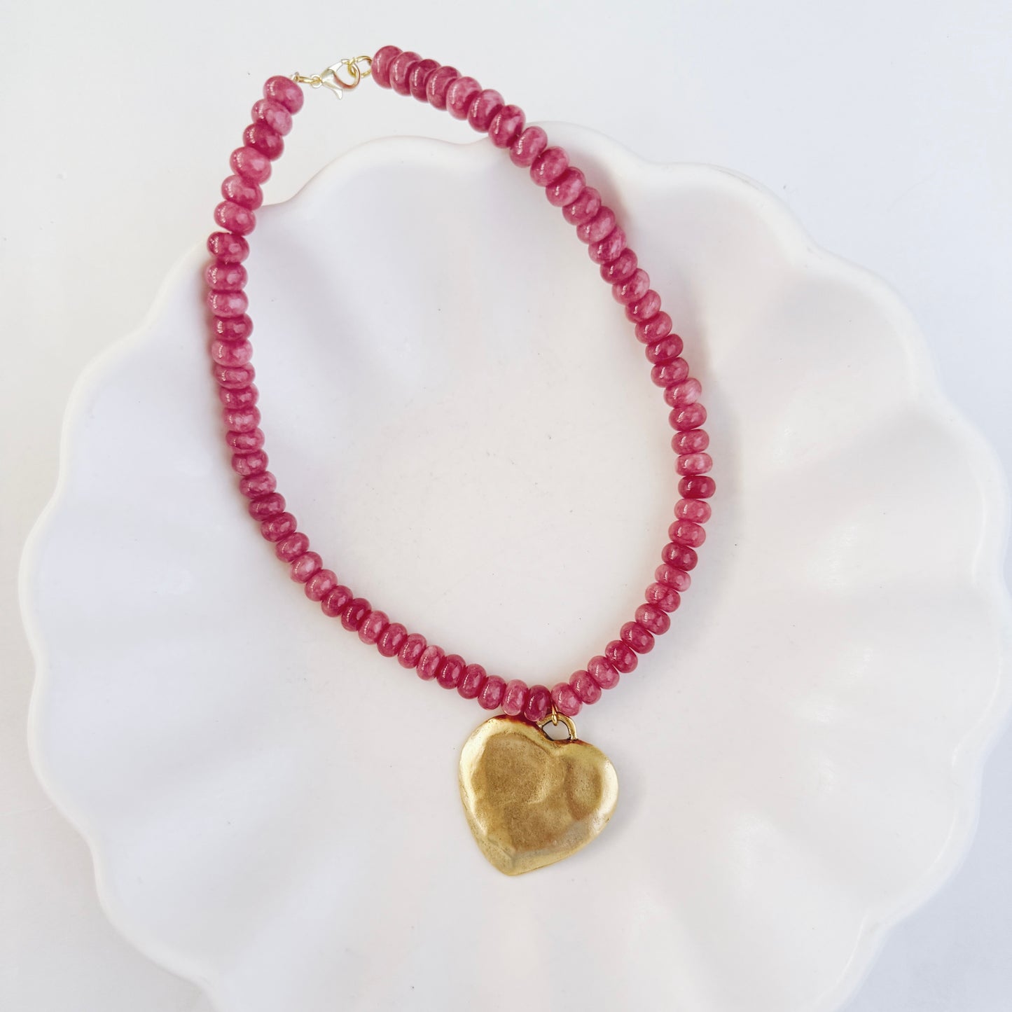 WS Rosy Beaded Necklace