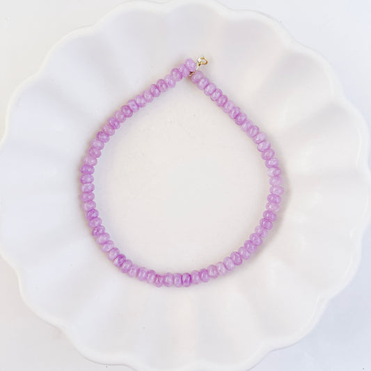 WS Lilac Beaded Necklace
