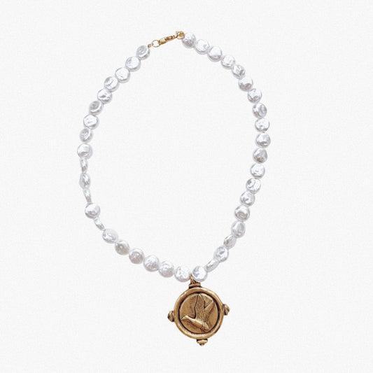 The Signature Duck Necklace (Freshwater Pearls)