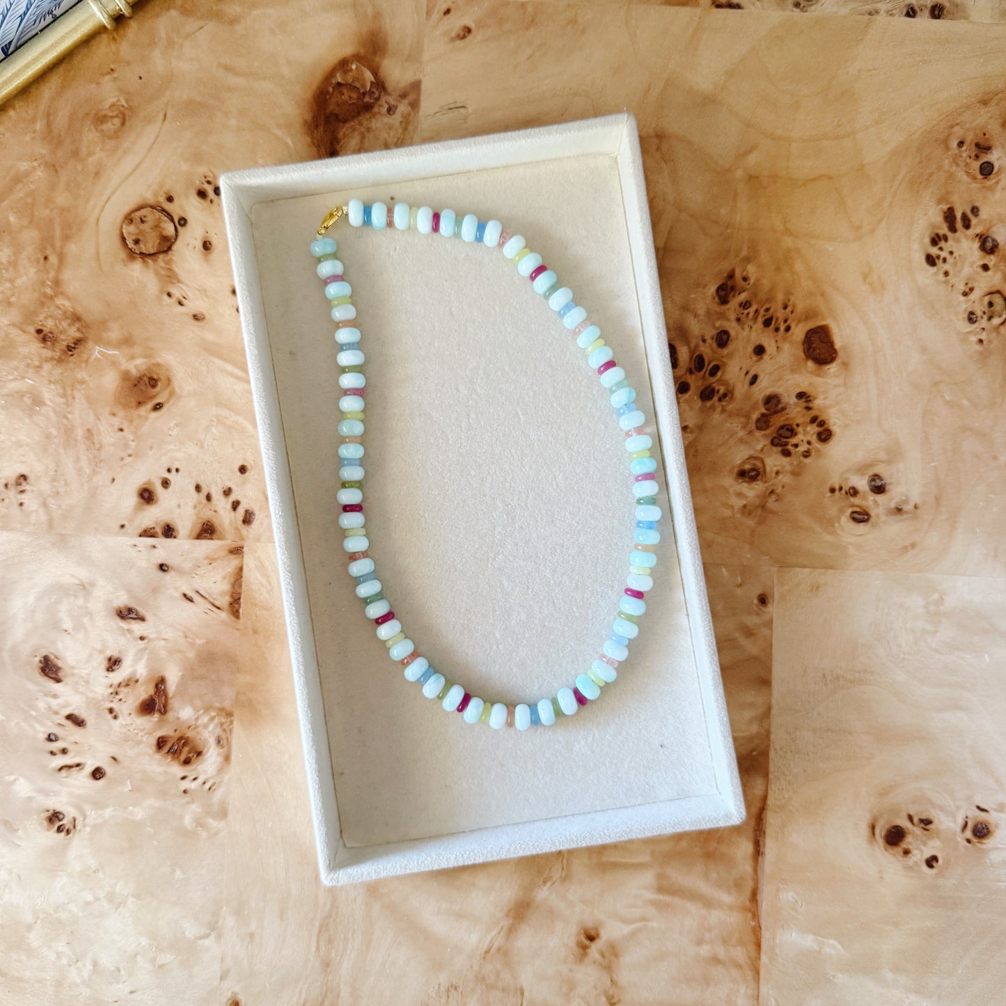 Poppy Necklace in Aqua