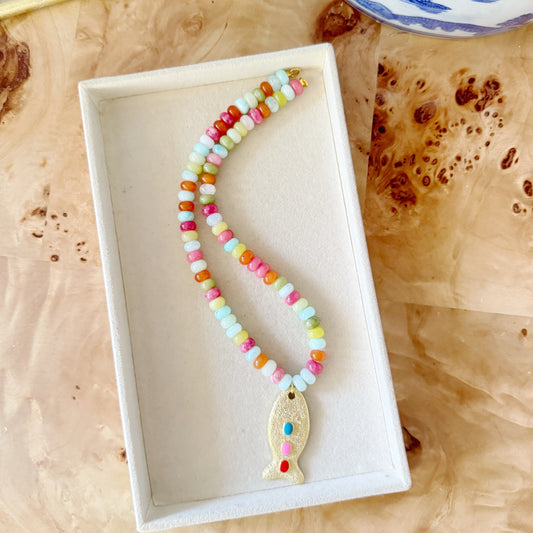 Candy Crush Fish Necklace