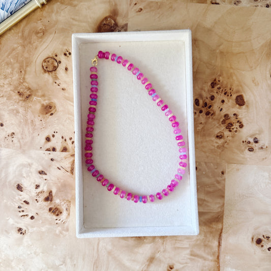 Poppy Necklace in Pink