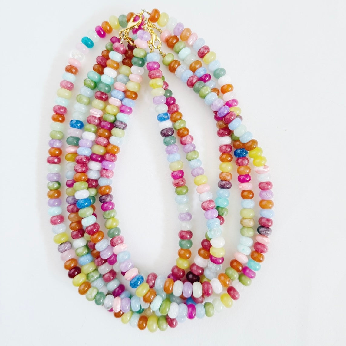 WS Multi Color Beaded Necklace