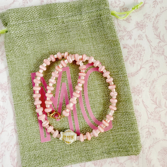 Pink Conch Necklace