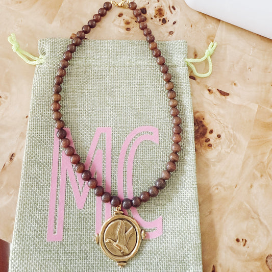 The Signature Duck (Brown Beaded)