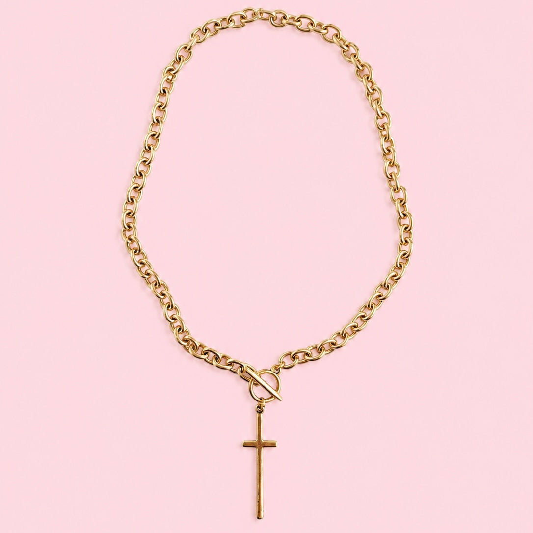 The Signature Cross Toggle Necklace