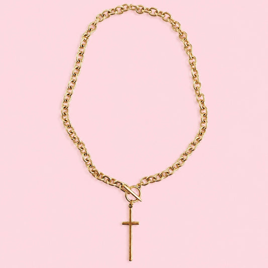The Signature Cross Toggle Necklace